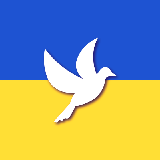 ukraine flagge friedenstaube